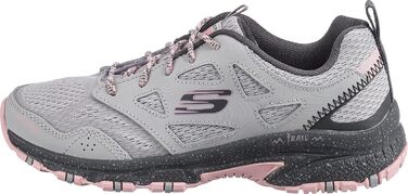 Кросівки Skechers 38 EU сірі зі шкіри та сітчастої тканини, рожева окантовка