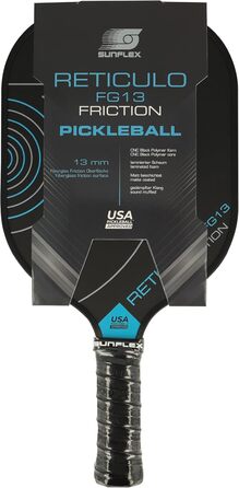 Sunflex Pickleball ракетка Reticulo FG13 Friction з фібергласовою поверхнею, для професіоналів і любителів, трендовий спорт для всіх вікових груп