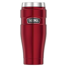 Термос нержавіючий Thermos Stainless King 0.47л червоний для кави та чаю. Зберігає тепло 7 год, холод 18 год. Без BPA