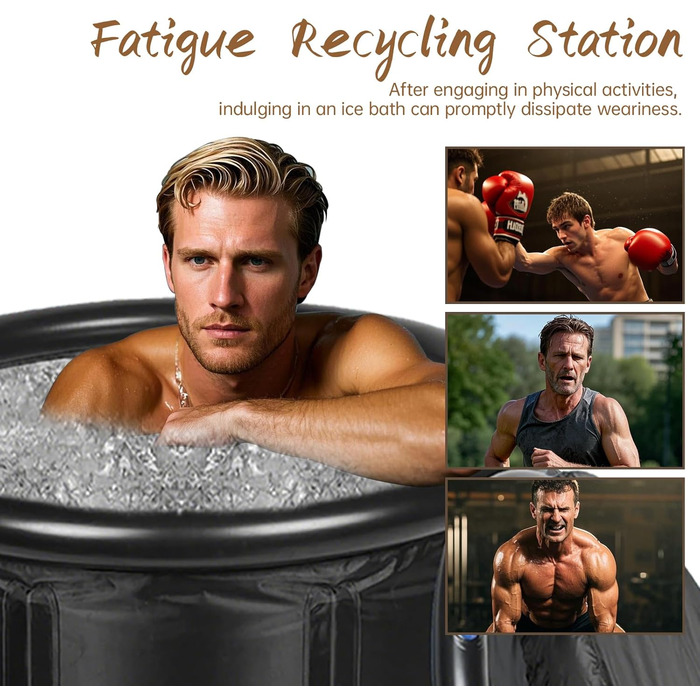 Тонна для криотерапії Eistonne Oval 120x70x70 см – для швидкої регенерації після спорту, з 5-шаровою ізоляцією та складним дизайном