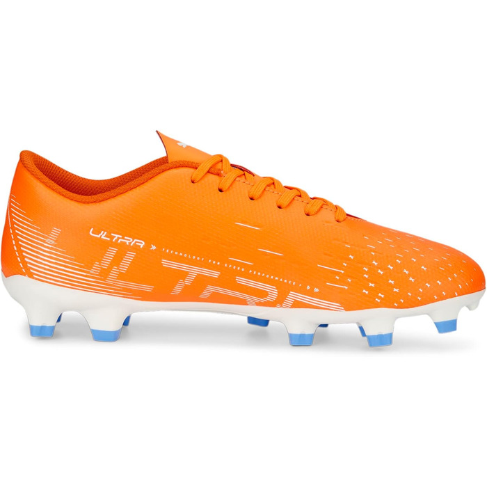 Жіночі футбольні бутси PUMA Ultra Play FG/AG, розмір 40 EU, кольори: Ultra Orange, Puma White, Blue Glimmer