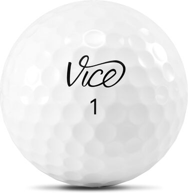 Гольф-м'ячі Vice Pro Plus 2020, 12 шт, 4-шарові, уретанове покриття, максимальна дальність, знижений спін, для досвідчених гравців, неоновий лайм/червоний