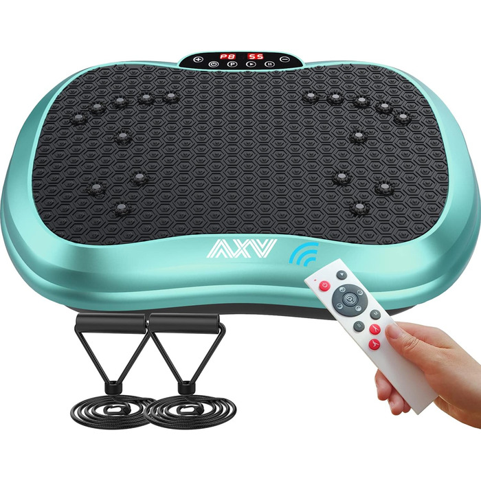 Вібраційна платформа для тренувань AXV: повне тіло, портативна, для схуднення та тонусу, домашня фітнес-студія