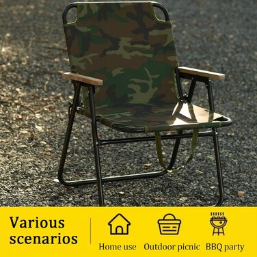 Крісло для кемпінгу TerraVibe, складане, для риболовлі, пікніків та відпочинку (2 шт.)