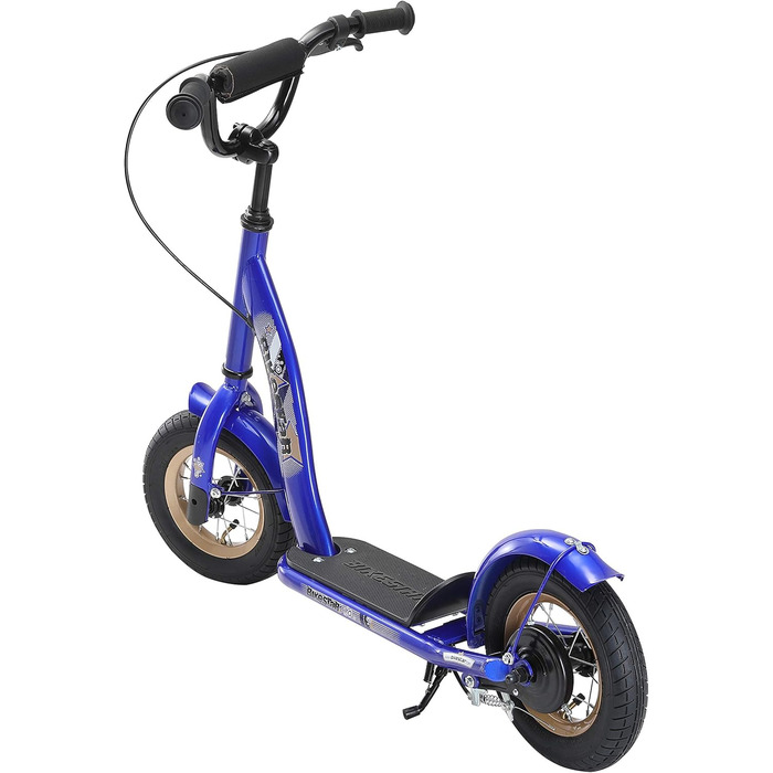 Дитячий роликовий самокат STAR SCOOTER з повітряними колесами, 10 дюймів, для хлопчиків та дівчаток 4-5 років (Блакитний)