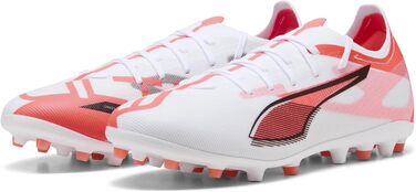 Кросівки футбольні PUMA Ultra 5 Match Mg (40 EU, білий/чорний/червоний)