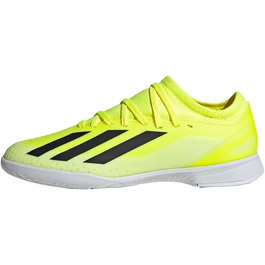 Дитячі футбольні бутси adidas X Crazyfast.3 Indoor для залу, 36 2/3 EU, чорно-жовто-білі