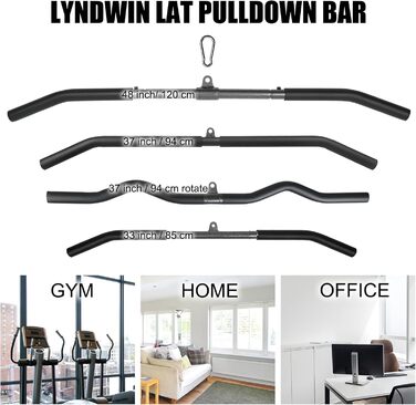 Турнік Lyndwin 48'' для підтягувань, біцепса, кросфіту, бодібілдингу, домашній тренажер, фітнес, силові вправи