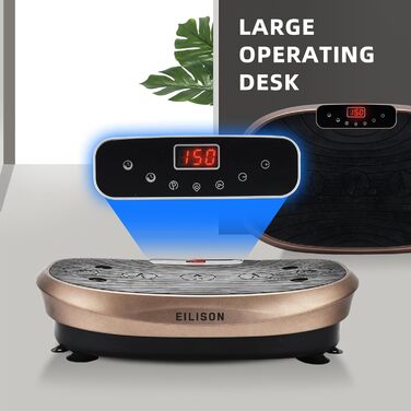 Машина для тренувань EILISON FITABS 3D з вібрацією та сидінням: вібрація, пульсація, платформа для віджимань, лімфодренаж, схуднення, відновлення. Кольори: Braun, Schwarz, Silber