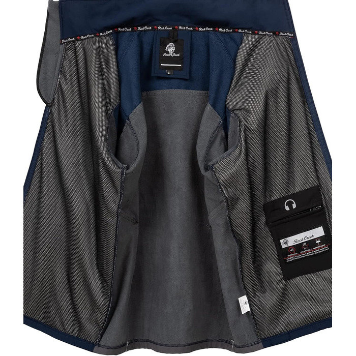 Чоловіча куртка-софтшелл Rock Creek Outdoor H-288 для активного відпочинку, вино-червона