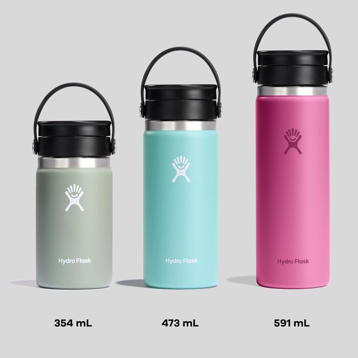 Термос HYDRO FLASK для кави 473 мл, вакуумний, нержавіюча сталь, герметична кришка Flex, колір Birch