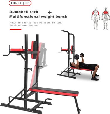 ISE Kraftturm Power Town - багатофункціональний турнік для дому SY-4006, до 120 кг