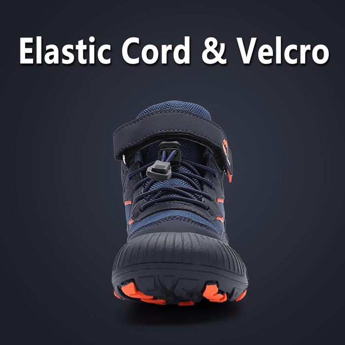 Дитячі трекінгові черевики FLIOZY - водонепроникні, легкі, дихаючі, для дівчаток та хлопчиків (34 EU, Navy)