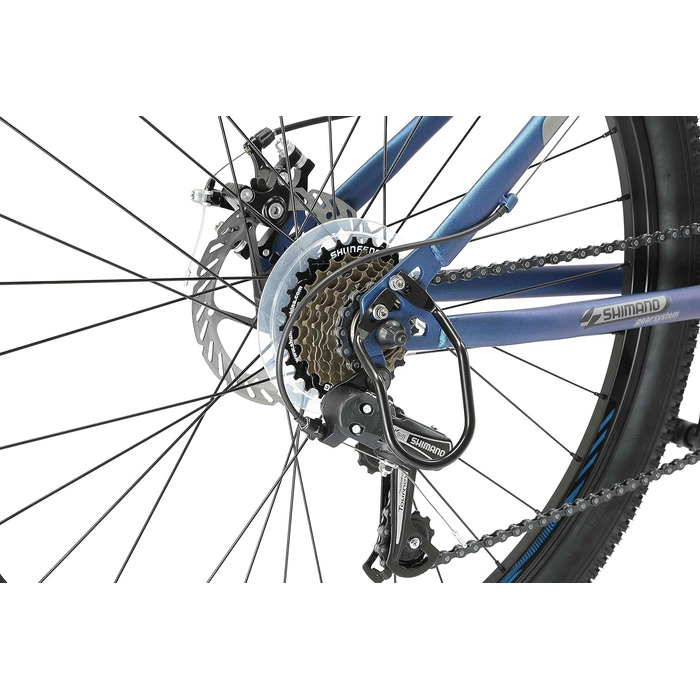 Гірський велосипед BIKESTAR Hardtail з 21-швидкісною трансмісією Shimano, дисковими гальмами, колесами 26/27.5/29 дюймів, рамою 15/17/19 дюймів, MTB