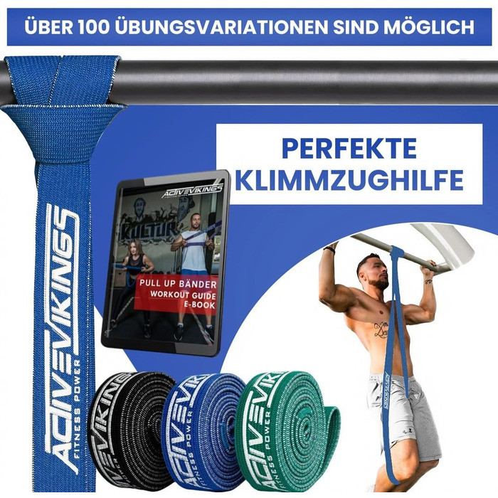 Фітнес-гумки для підтягувань - ідеальні для нарощування м'язів. Набір Pro Pack: еластичні стрічки опору для фітнесу