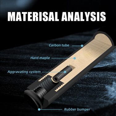 CRICAL Billardqueue з карбонового волокна, 12,5 мм наконечник, 147,3 см, професійний пул-стик для дорослих, повна карбонова технологія, низька деформація, комплект більярдних стиків