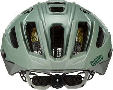 Велосипедний шолом Uvex Quatro CC MIPS, зелений, захисний