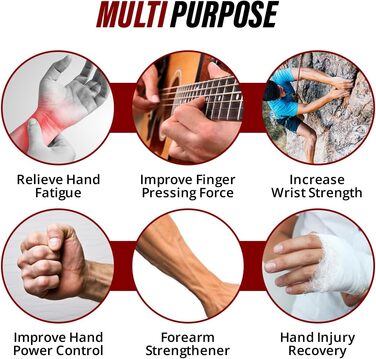 Регульований тренажер для рук Handtrainer з опором 4,5–59 кг, чорний. Для розвитку м'язів, реабілітації та зняття стресу