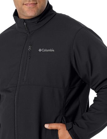 Чоловіча куртка-софтшелл Columbia Ascender з переднім молнією, чорна, розмір XL
