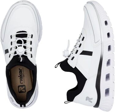 Жіночі сліпони Rieker M6062 білі комбіновані, розмір 39 EU