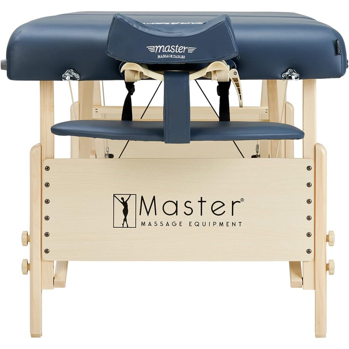 Складаний масажний стіл Master Massage Coronado 71 см, дерев'яний, для косметології та терапії, колір королівський синій