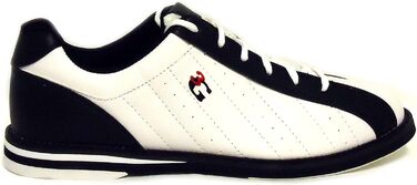 Боулінгіві черевики 3G Kicks для жінок та чоловіків, правші та лівші, 7 кольорів, розмір 36-48 (46 EU, білий, чорний)