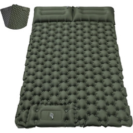Кемпінговий килимок Satisure для 2 осіб: самонадувний, водовідштовхувальний, з насосом, для відпочинку на природі, на воді та в авто