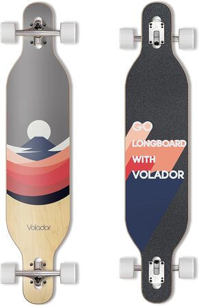 Лонгборд Volador Freeride 106,7 см, круїзер Drop Through, дека Camber Concave (Fuji Spring)