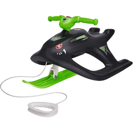 Дитячий боб BIG-Bobby-Bob Wild Spider, з тросом та ручкою, легке керування, металеві куфелі, для дітей від 4 років, чорний