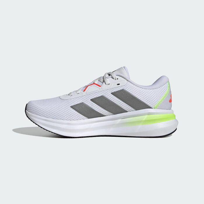 Кросівки для бігу Adidas Galaxy 7, білий/металік/лимонний, 44 EU