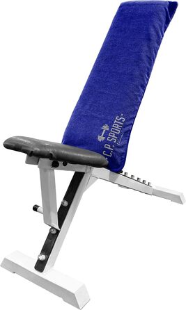 Рушник для фітнесу C.P. Sports: мікрофібра, фіксація, кишеня на блискавці, для занять у спортзалі, тренувань, м'який, великий, для жінок та чоловіків, 5 кольорів (Темно-синій)