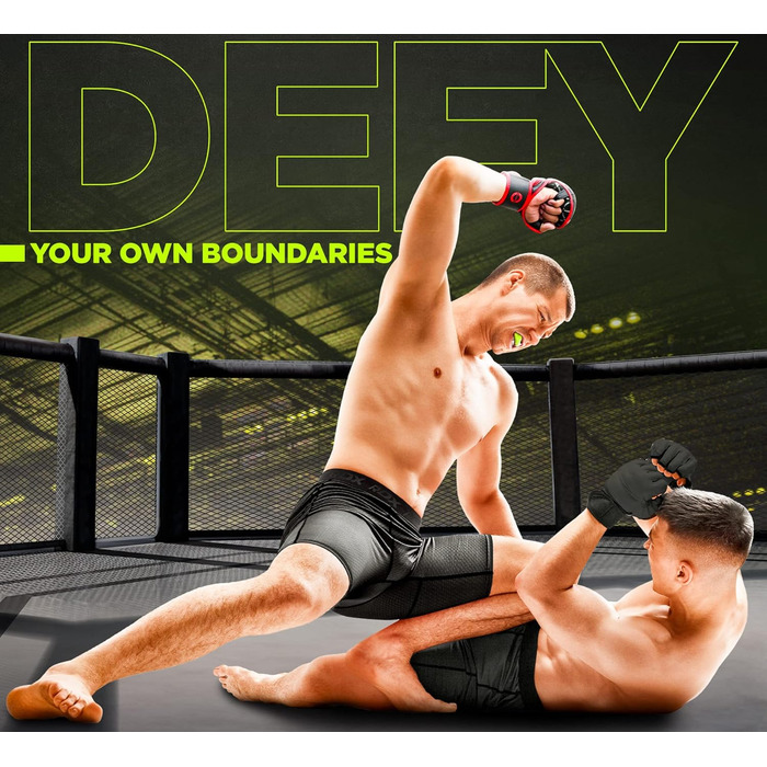 Капа для захисту зубів RDX для бойових видів спорту, MMA, кікбоксингу, хокею, футболу, м'яку рукавичку, регбі. Зручна коробка для зберігання. Для дорослих (від 12 років). Чорний колір.