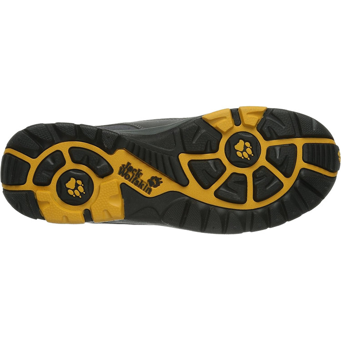 Дитячі трекінгові черевики Jack Wolfskin Ambition Texapore, 32 EU, чорний/жовтий