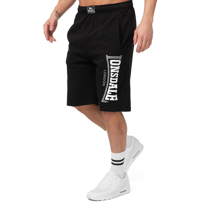 Чоловічі спортивні шорти Lonsdale Logo Jam, чорні