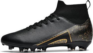 Футбольні черевики для чоловіків, жінок, дітей (хлопчиків та дівчаток) - для штучного газону, залу, тренувань. AG, FG, TF. Розмір 35 EU, колір чорний