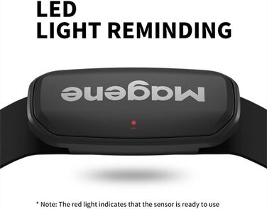 Пульсометр Magene H303 з нагрудним датчиком, ANT+/Bluetooth, сумісний з iOS/Android