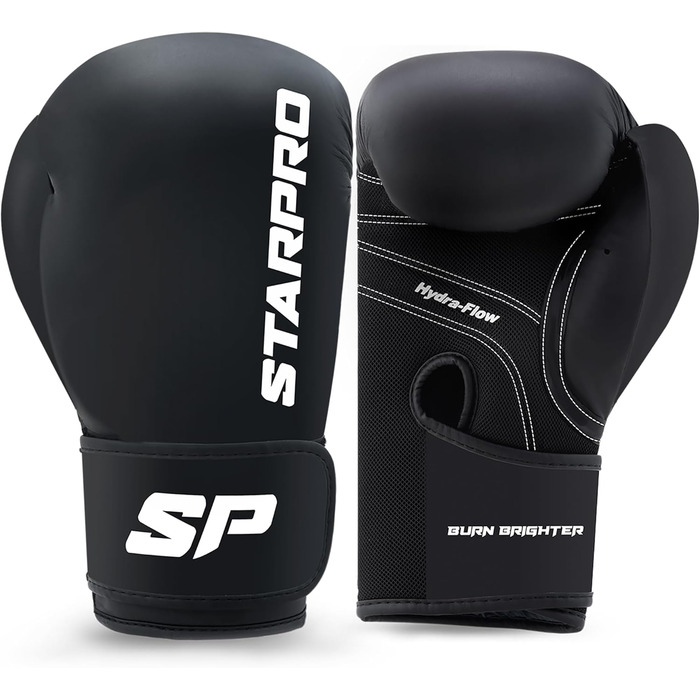 Боксерські рукавички Starpro для дітей 6-10 років - захист рук, 6oz, чорний