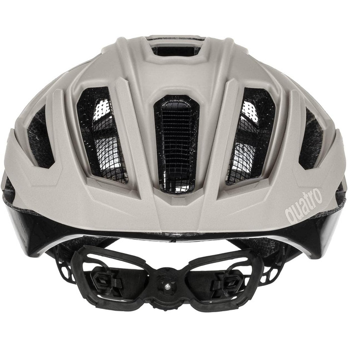 Велошолом Uvex Quatro CC для MTB, жіночий та чоловічий, індивідуальне регулювання розміру, покращена вентиляція, колір коричнево-чорний, 52-57 см