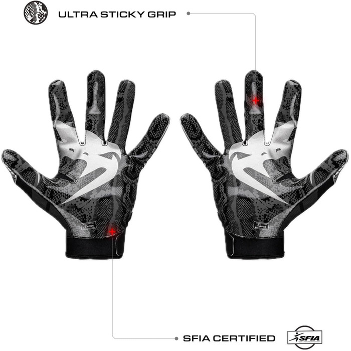 Рукавички футбольні Venum Elite Schwarz/Silver, розмір S (дорослі)
