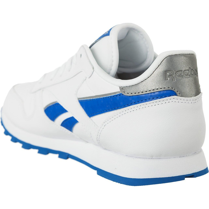Кросівки для хлопчиків Reebok CL Leather Reflect, біло-синій, розмір 38 1/3 EU