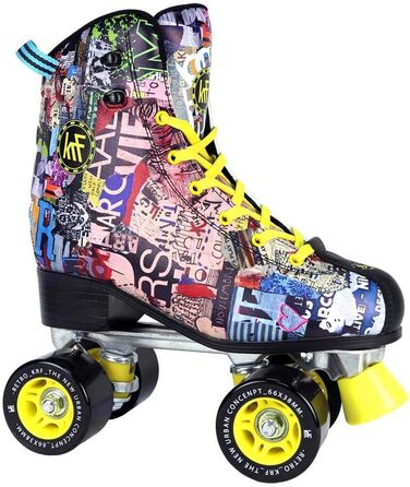 Роликові ковзани KRF Kinder Art Retro Multicolor для дітей, 37 розмір