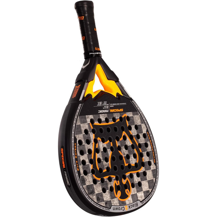 Чорна Корона Special Magic: ракетка для падел-тенісу, срібна, 362г, нова