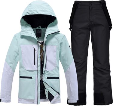 Костюм для сноубордингу та лижного спорту HOTIAN Daen (M, 167 GR+GR) - комплект куртка та штани, водонепроникний, вітронепроникний