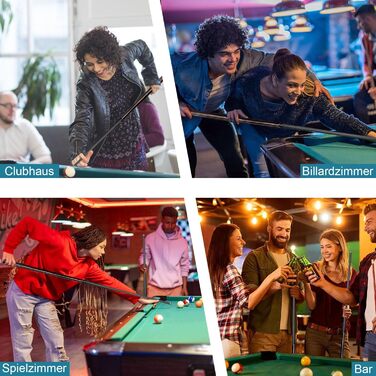 Більярдний кий з карбону, 58 дюймів, 12.5 мм наконечник, 20/21 унція, для аматорів та професіоналів