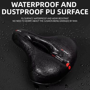 Зручний велосипедний сідло Cloud Comfort Pro: ергономічний, з подвійною амортизацією та Memory Foam, для чоловіків та жінок, блакитний