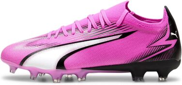 Кросівки футбольні PUMA Ultra Match Fg/Ag, 43 EU, рожевий/білий/чорний