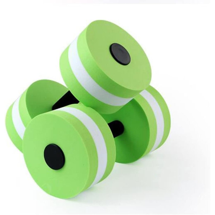 Плаваючі гантелі для аквааеробіки, набір 2 шт. – MMCC HB (зелені)