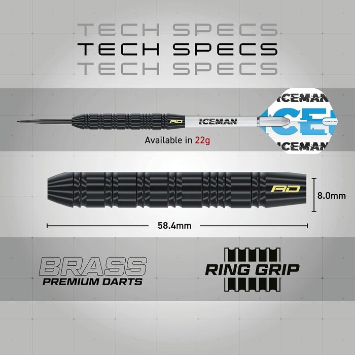 Дарти RED DRAGON Ultimate 50 шт. Пітер Райт Snakebite та Гервін Прайс Iceman - професійні дротики для гри