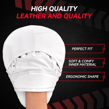 Боксерські рукавички Boxpads для тренувань, MMA, муай-тай, кікбоксингу, карате - білі