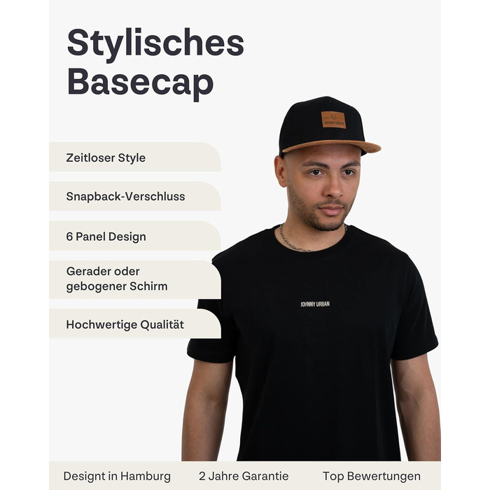 Кепка-снэпбек Johnny Urban Dean унісекс, регульована база-кепка, сіра/антрацит, один розмір